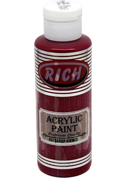 Rich Akrilik Boya Master 120 cc Şarap Kırmızı 161