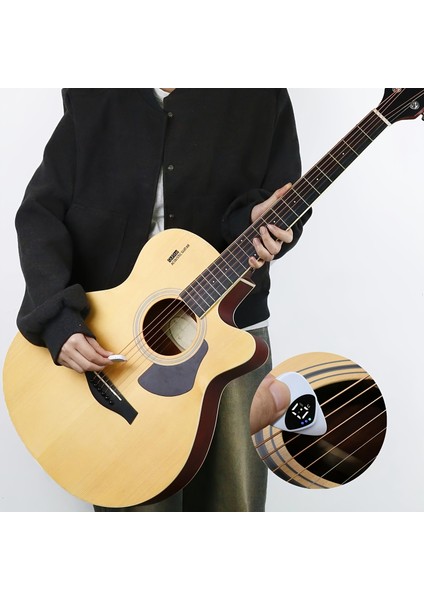 2’si 1 Arada Gitar Penası & Pitch Kalibratörü | Dijital Akort Cihazı | Gitar, Bas, Klasik Gitar, Ukulele Uyumlu | LED Göstergeli fırsatları