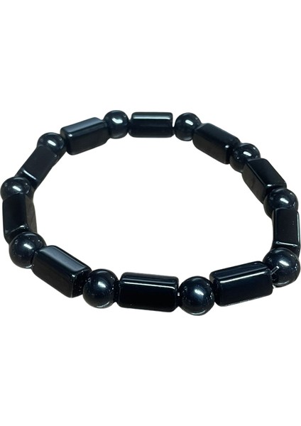 Obsidyen Erkek Bileklik