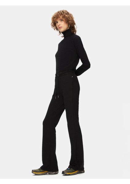 Beli Lastikli Flare Siyah Eşofman fırsatları