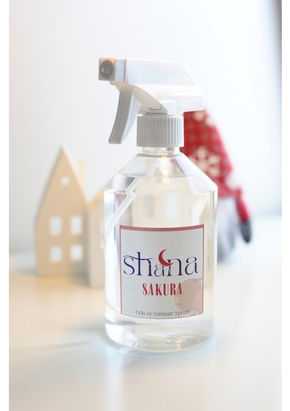 Sakura Parfümlü Oda ve Çamaşır Spreyi Ortam ve Kumaş Kokusu Baby Powder Room Spray 500ML