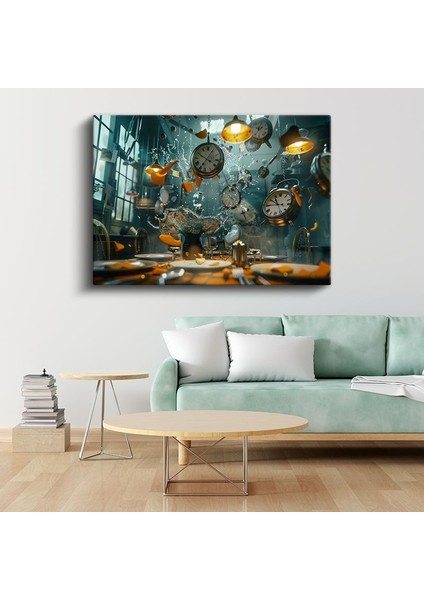 Zamanın Dansı - Akışkan Gerçeklik Anları Kanvas Tablo