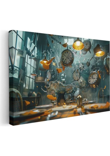 Zamanın Dansı - Akışkan Gerçeklik Anları Kanvas Tablo modelleri