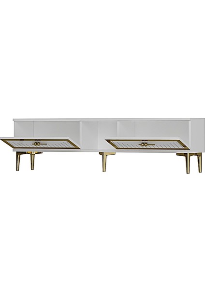 TSA1503BG - Tuna Tv Stand 150CM Beyaz-Altın fırsatları
