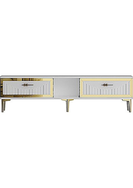 TSA1503BG - Tuna Tv Stand 150CM Beyaz-Altın indirimleri