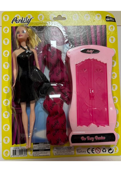 Anlily Dolapli Bebek Oyun Seti