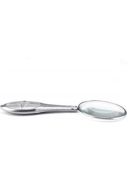 Gümüş Renkli 45MM Cam Lens, Zarif Tasarımlı Metal BÜYÜTEÇMG181558 fırsatları