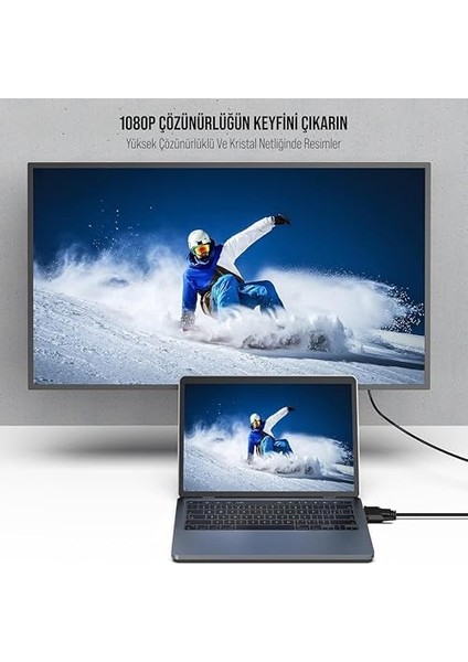 Dvi To VGA 24+5 VGA Dönüştürücü Monitör Kablosu (Dvi-I Dual Link) 1.80METRE (C-558) fiyatları