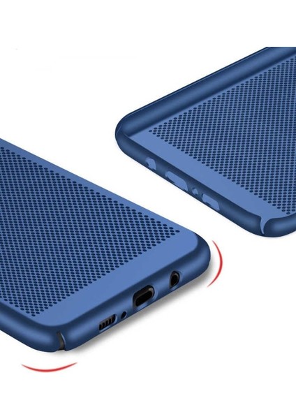 ile Uyumlu Galaxy S8 Plus Kılıf Delikli Ince Mat Renkli Sert Silikon Koruma Kapak Siyah modelleri