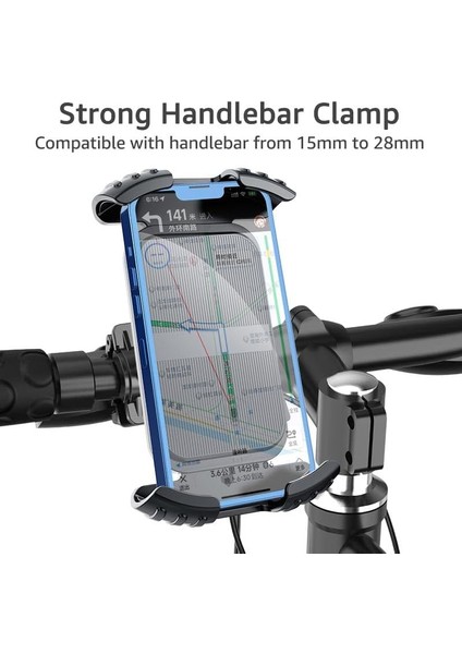 NR51 Motosiklet Bisiklet Telefon Tutucu Tek El Kullanım Otomatik Kilitleme fiyatları