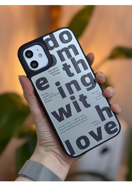 Go Aksesuar 11 ile Uyumlu Aynalı Darbe Önleyici Kamera Korumalı Silikon Kılıf