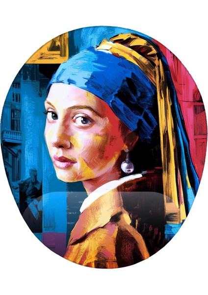 Inci Küpeli Kız Bilek Destekli Mouse Pad