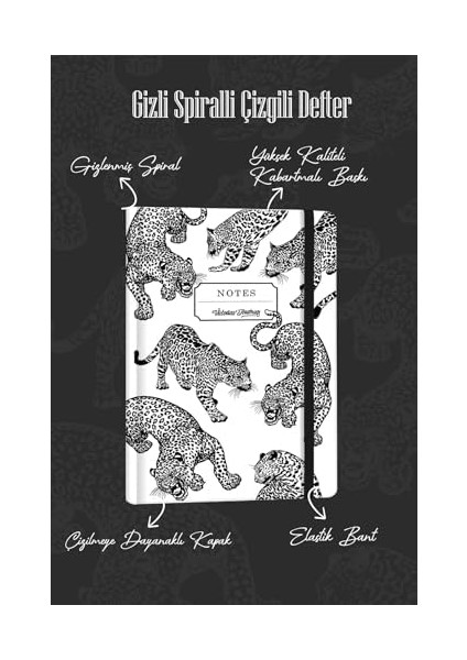 Spiralli Defter Sert Kapak 192 Sayfa 96 Yaprak 17X24 cm 90GR. Çizgili modelleri