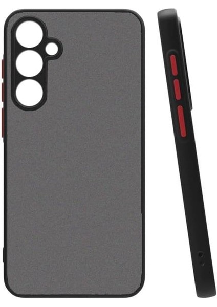 S23 Fe ile Uyumlu Kılıf Hux Kapak Şık ve Dekoratif Model Toz Kir ve Darbelere Karşı Koruma Yükseltilmiş Kenarlar ile Ekstra Koruma ( S23 Fe - Siyah)