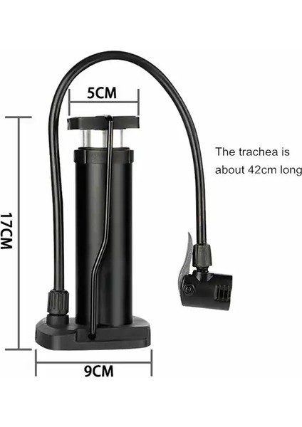 Yüksek Basınçlı Alüminyum Gümüş Renk Top Bisiklet Taşınabilir Hava Ayak Pompası fırsatları