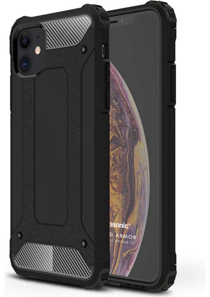 12 Için Kılıf Rugged Armor Siyah [ 12 ile Uyumlu Kılıf - Siyah]