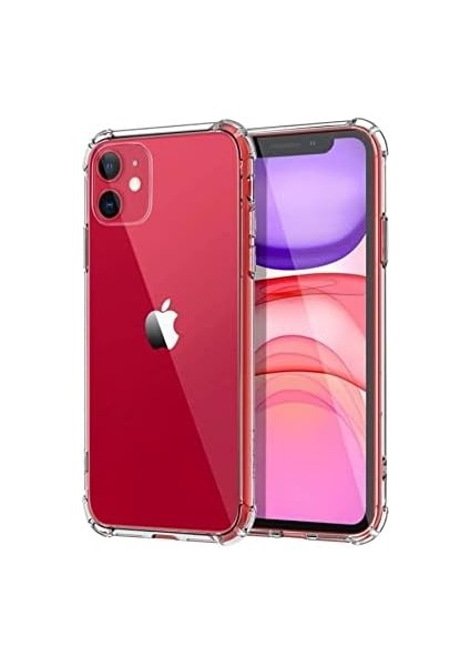 Kzy Iletişim 11 ile Uyumlu ile Uyumlu Kapak Şeffaf Airbag Antishock Köşe Korumalı Silikon Kılıf fiyatları