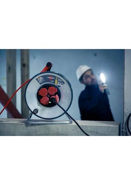 Professionallıne Steelcore Serisi Bremaxx IP44 Lisanslı 5 Yıl IP44 Lisanslı Çelik Tambur 50 Metre Makaralı Kablo H07BQ-F 3g1.5 modelleri