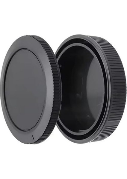R Serisi Uyumlu Gövde Kapağı + Rf Lens Arka Kapak Seti – Eos R, R5, R6, R7, R10, Rp, R8 Uyumlu – Lens ve Sensör Koruma Kapağı