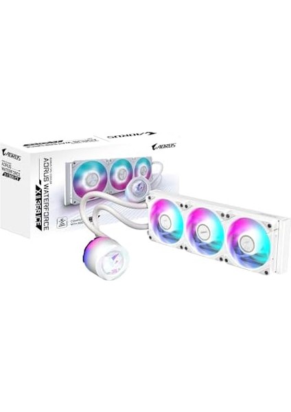 Aorus Waterforce x Iı 360 Ice Manyetik Kilitleme Mekanizmalı Fan, 60 x 60MM Full LCD Ekran, Profesyonal Gaming Sıvı Cpu Soğutucu modelleri