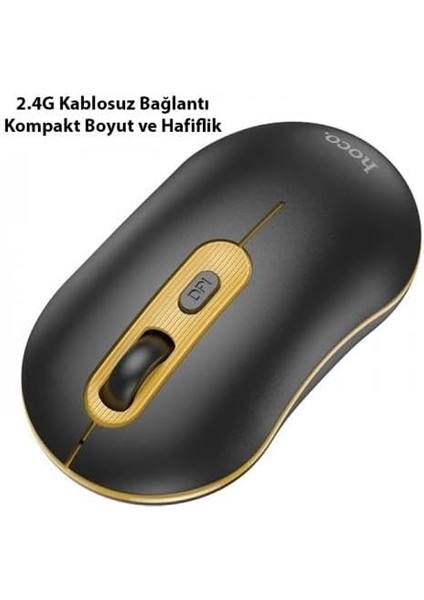 Hc Seri Premıum Wıreless 1600DPI 2.4g Kablosuz Mouse Mouse 4d Düğmeli Mouse Siyah modelleri