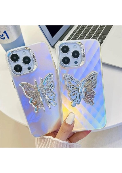 S24 Fe ile Uyumlu Kılıf Kelebek Silikon Kılıf Desen 2 fiyatları