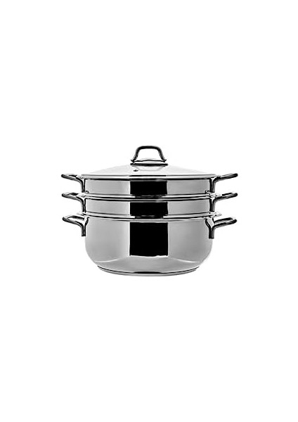 Mutfaksever Çelik 2 Katlı Mantı Tenceresi 28 cm modelleri