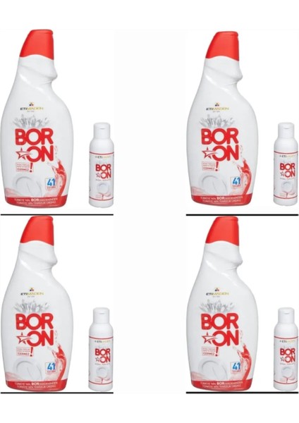 Boron Doğal Bulaşık Makinesi Deterjanı 4 Adet 4*41 Yıkama ve 4 Adet Parlatıcı.
