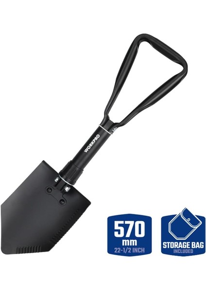 WP335006 570MM Katlanabilir Çok Amaçlı Profesyonel Kamp Küreği