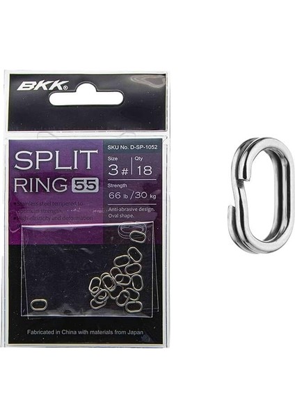 Split Ring-55 Suni Yem Halkası No:3 (18'li Paket)