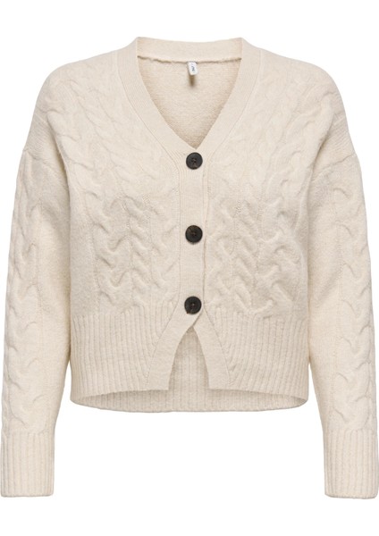 Krem Kadın Hırka Onlrıo Lıfe Ls Cable Cardıgan Knt fırsatları