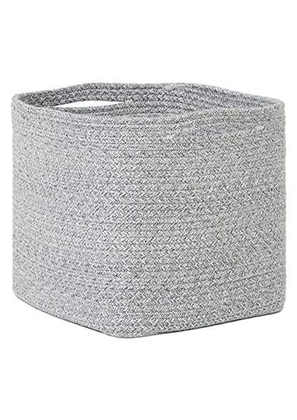 Textile Gri Kırçıllı Pamuklu Sepet 30 x 30 x 30 cm modelleri