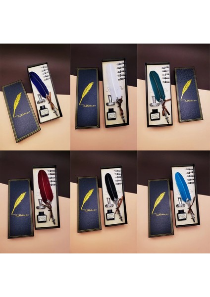 Tüylü Divit Kalem Seti