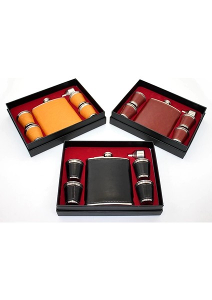 Derili 4 Shot Bardaklı Matara Seti ALK3908 ( Lisinya )