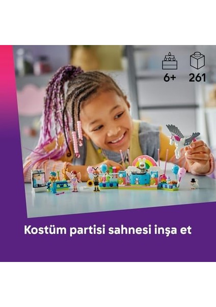 Tek Boynuzlu At ve ile Kostüm Partisi 42661-6 Yaş Üzeri Çocuklar Için Içeren Yaratıcı Oyuncak Yapım Seti, Özel Gün Hediyesi, Doğum Günü Hediyesi (261 Parça) fiyatları