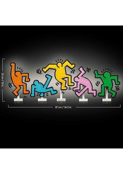 Art Keith Haring – Dans Eden Figürler 31216 - Yetişkinler Için Sergilenebilir Yaratıcı Model Yapım Seti (1773 Parça) fiyatları