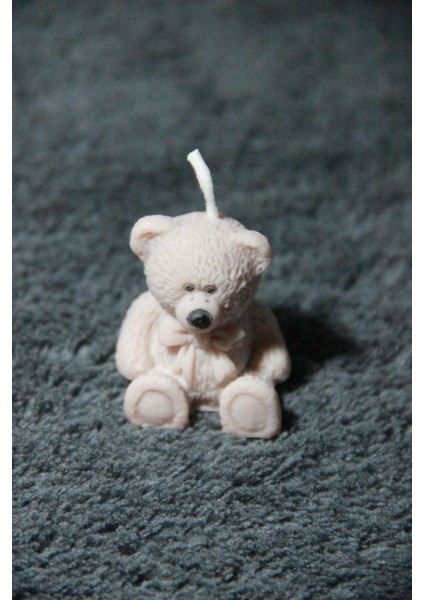 -Ayıcık Mum- Renk Bilgisi Veriniz-Meyve Kokulu-Handmade-El Emeği-Hediyelik-Doğum GÜNÜ-%100 Soya Wax