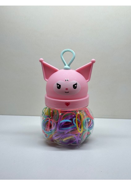 Kuromi Figürlü Kapaklı Renkli Saç Tokası Seti