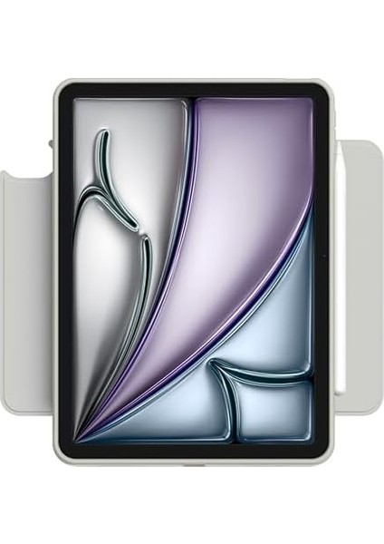 iPad Air 13 Inç M3 (2025) / M2 (2024) ile Uyumlu Kılıf Air Skin Pro Onetap Metal Ring Magfit Gray - ACS08491 modelleri