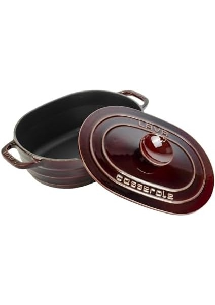 Döküm Oval Tencere Döküm Demir Kapak Experience Majolik Serisi Ölçü 24X33CM. fiyatları