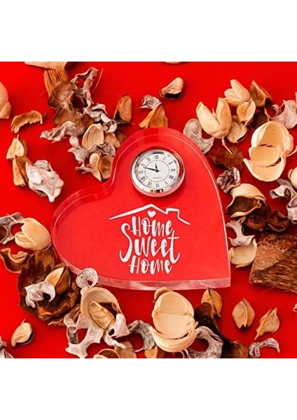Evli Çifte Ev Hediyesi Kalp Saat modelleri