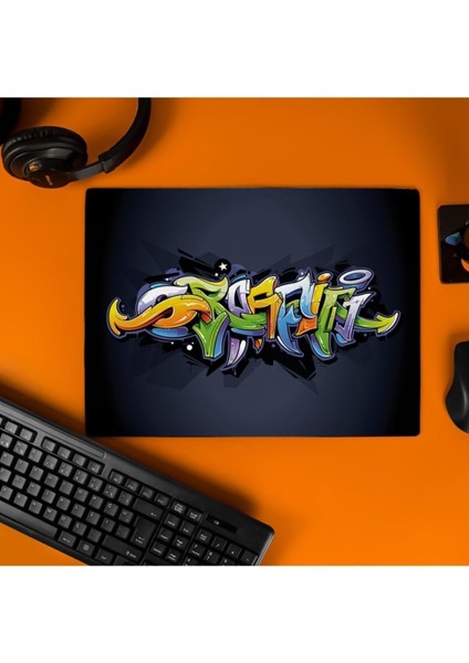 Grafiti Tasarımlı Tasarımlı 40X30 Mousepad - Mouse Pad - Fare Altlığı