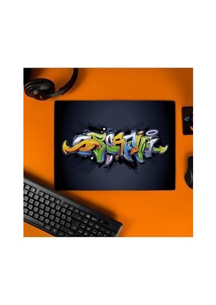 Grafiti Tasarımlı Tasarımlı 40X30 Mousepad - Mouse Pad - Fare Altlığı modelleri