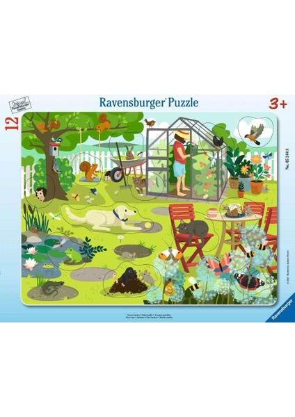 12 Parçalı Büyük Çerçeveli Puzzle Bahçede