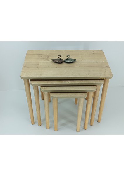 MİRZABEYOĞLU SAFİRMEŞE MDF LAM 4'LÜ ZİGON SEHPA MİRZABEYOĞLU modelleri