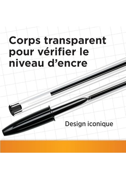 Medium Tükenmez Siyah 50&apos;li Kutu, 1.0 mm Orta Kalınlıkta Uç, Şeffaf Gövde, Delikli Kapak modelleri