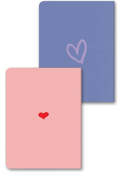 Sevgili Defter Seti 2 Li Kalp modelleri