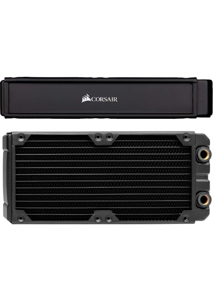 Hydro x Series Xr7 Radyatör (240 Mm, Iki 120 mm Fan Sabitlemesi, Kurulum, Bakır Konstrüksiyon, Yüksek Kaliteli Kaplama, Vida Kılavuzu) Siyah