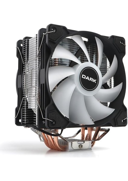 X123 Duo 12CM Frgb LED Fanlı, Intel/amd Uyumlu, 4pin Pwm Bağlantılı Kule Tipi Işlemci Soğutucu (DKCCX123DUO) modelleri