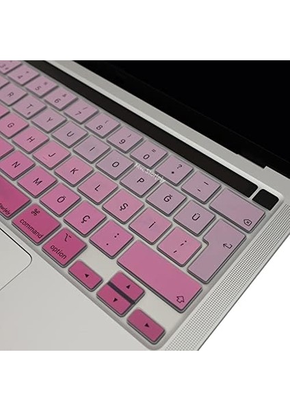 Pro Klavye Kılıfı 13 Inç M1-M2, (Türkçe Q) A2338 A2289 A2251 A2141 ile Uyumlu Gradient Pembe fiyatları